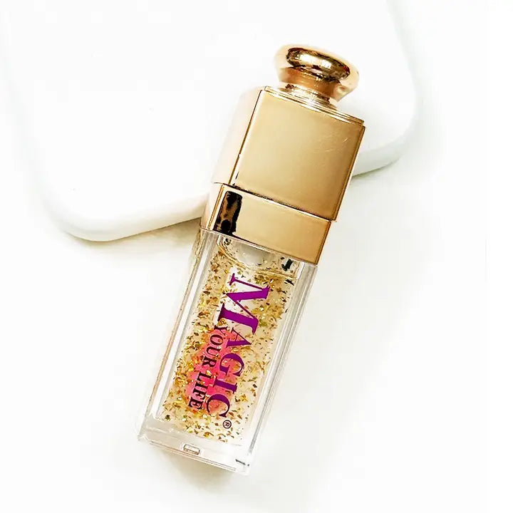 Gold Flake Body Temperature Tinting Lip oil
